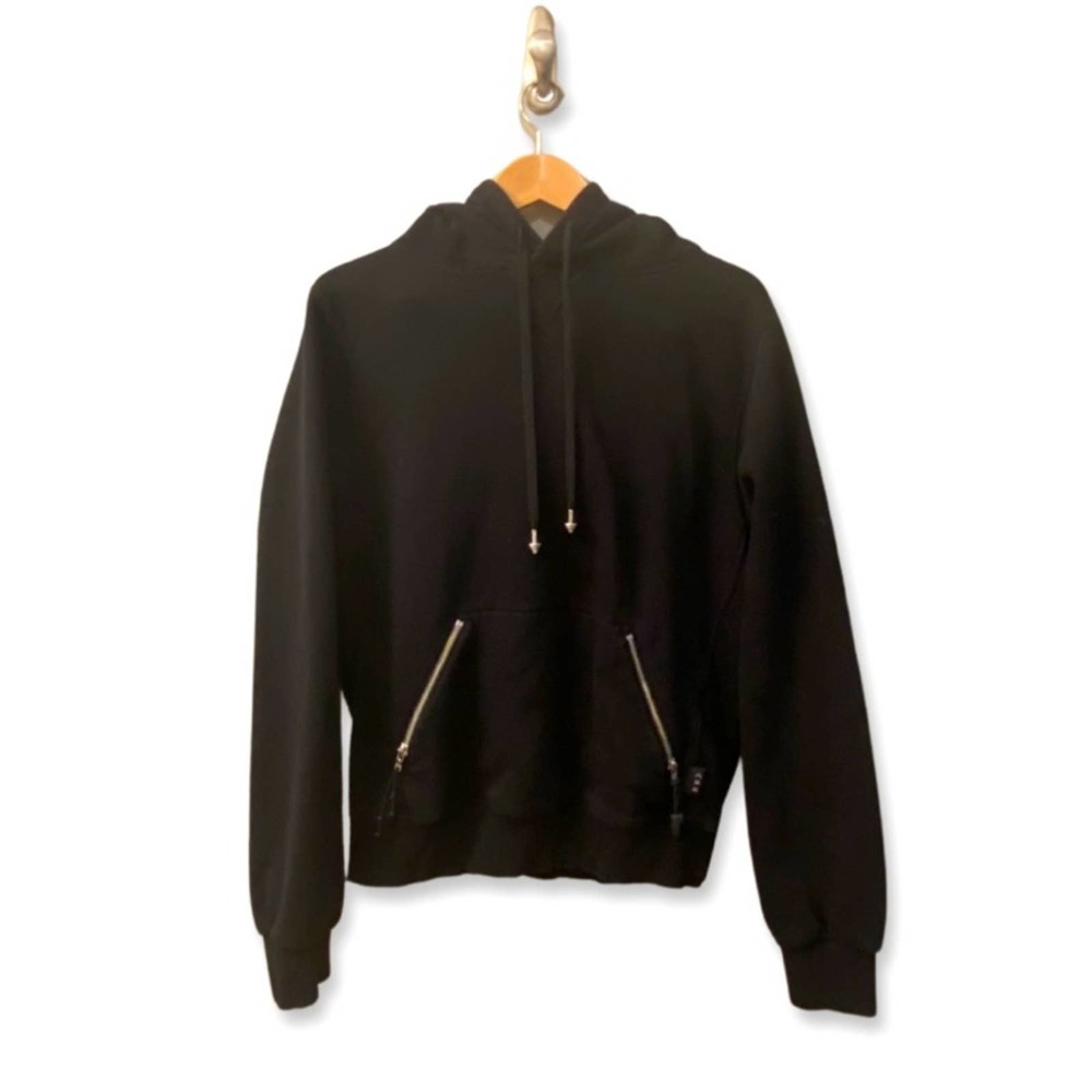 Adam Selman Sport Black Relaxed Full Length Hoodie - Size S